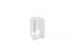 Lot de 4 supports autocollants barre de vitrage, 10 mm blanc mat