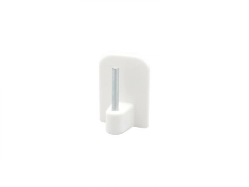 Lot de 4 supports autocollants barre de vitrage, 10 mm blanc mat