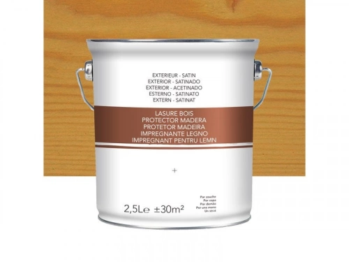 Lasure chêne clair satiné 2.5 L