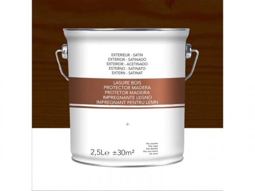 Lasure 2 ans chêne foncé satiné 2.5 L