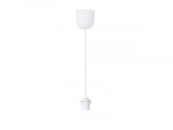 Monture 1 x E27 en plastique July diam. 9.5 cm blanc