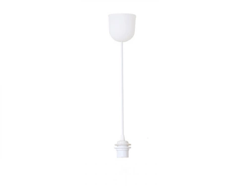 Monture 1 x E27 en plastique July diam. 9.5 cm blanc