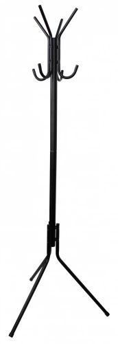 Portemanteau BOX & BEYONG Ara 8 patères, sur pied, acier, noir