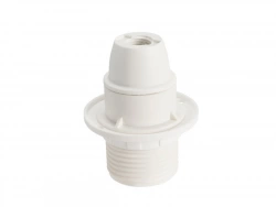 Douille Électrique E14 À Vis Thermoplastique Blanc