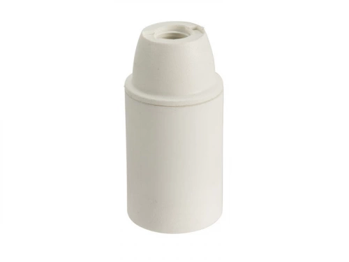 Douille électrique E14 à vis thermoplastique, blanc