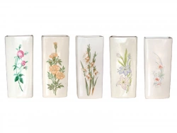 Saturateur plat céramique motif fleur, 310 ml