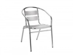 Fauteuil de jardin en aluminium Coffee time gris