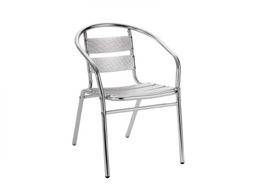 Fauteuil de jardin en aluminium Coffee time gris
