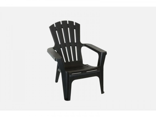 Fauteuil bas Adirondack en résine gris / argent
