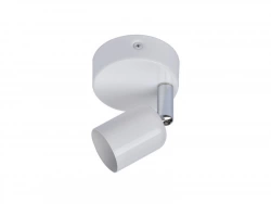 Spot patère Basic, fer blanc GU10 max 40 W