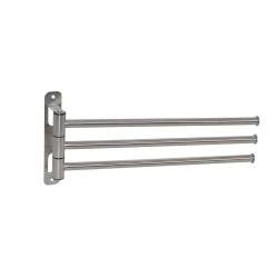 Etagère d'hôte 3 barres mobiles Loft chrome brosse