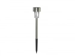 Balise solaire Tobago en inox, 2 Lm 4000 K argent