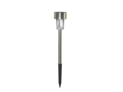Balise solaire Tobago en inox, 2 Lm 4000 K argent