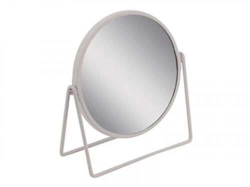 Miroir grossissant x 2 rond à poser, H.16 x l.16 x P.8.5 cm, Basic blanc