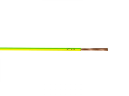 Fil Électrique 2.5 Mm² H07Vu L.5 M, Vert / Jaune
