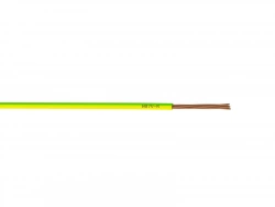 Fil Électrique 1.5 Mm² H07Vu, En Couronne De 10M Vert / Jaune