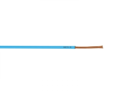 Fil Électrique 1.5 Mm² H07Vu, En Couronne De 5M Bleu