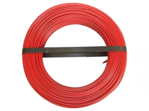 Fil Électrique 2.5 Mm² H07Vu, En Couronne De 100M Rouge