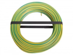 Fil Électrique 2.5 Mm² H07Vu L.100 M, Vert / Jaune