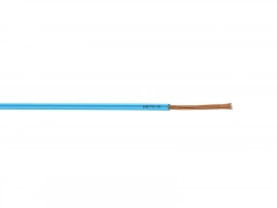 Fil Électrique 1.5 Mm² H07Vu, En Couronne De 25M Bleu