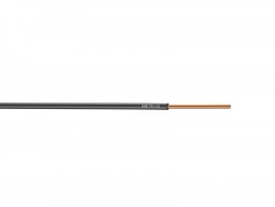 Fil Électrique 1.5 Mm² H07Vu, En Couronne De 25M Noir