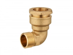 Coude M3/4 À Compression Laiton D.25 Pour Tube En Polyéthylène
