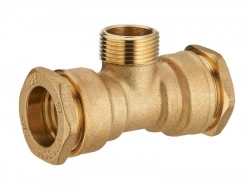 Te M 3/4 À Compression Laiton D.25 Pour Tube En Polyéthylène