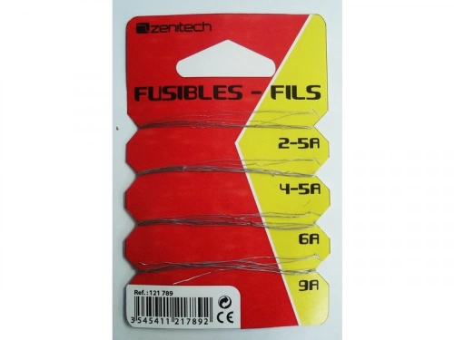Fil Fusible Plomb 2-5A + 4-5A + 6A + 9A