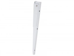 Equerre Escamotable Acier Epoxy Blanc, H.13 X P.30 Cm