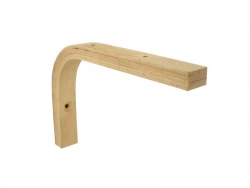 Equerre Multiplis en bois brut, H.10 x P.15 cm