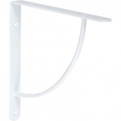 Equerre Bi bop acier epoxy blanc, H.23 x P.23 cm