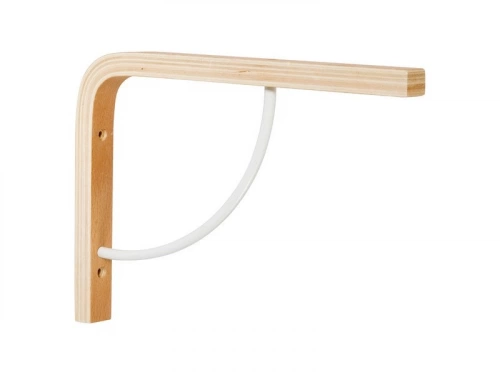 Equerre Multi + Bois Brut Naturel, H.18 X P.25 Cm