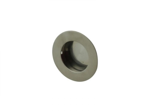 Poignée Porte Coulissante Rond Acier Inoxydable Brossé, Gris