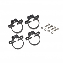 Lot de 4 colliers Arista gris, H.3 x P.15 cm