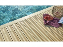 Planche en bois Kuhmo 2,  L.240 x l.12 cm x Ep.21 mm vert
