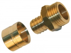 Raccord Droit À Glissement Laiton M 15 X 21 Pour Tube En Per