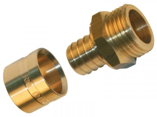 Raccord Droit À Glissement Laiton M 15 X 21 Pour Tube En Per