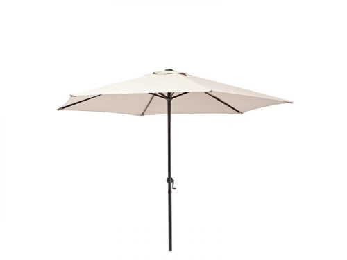 Parasol pied central Polar beige hexagonal, L.263 x l.262 cm