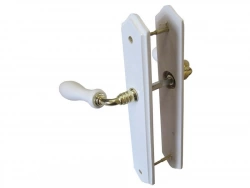 2 Poignées De Porte Bois Sans Trou, Bois Entraxe 195 Mm