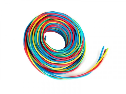 Fil Électrique 2.5 Mm² H07Vu L.10 M, Rouge / Vert - Jaune / Bleu