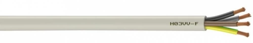 Câble électrique 4 G 0.75 mm² h03vvf à la coupe, blanc