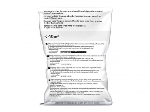 Sac de recharge pour absorbeur d'humidité, 40 M² 1 kg
