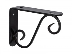 Equerre Prestige Acier Époxy Noir, H.28 X P.33 Cm