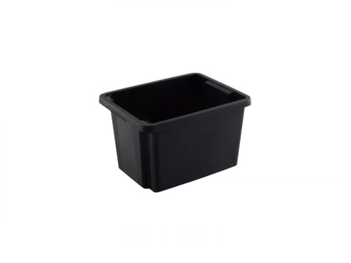 Boite de rangement empilable superposable de 26 L, noir