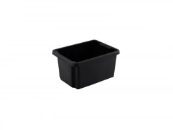 Bac de rangement empilable superposable, 16 L noir
