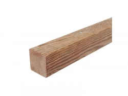 Poteau Bois Carré Luna Marron, L.9 X P.9 X H.240 Cm