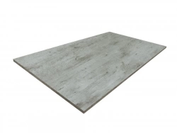 Plateau De Table Aggloméré Béton, L.120 X L.80 Cm X Ep.1.8 Mm