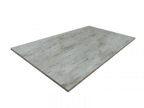 Plateau De Table Aggloméré Béton, L.120 X L.80 Cm X Ep.1.8 Mm