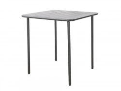 Table de jardin Café carré gris / argent 4 personnes