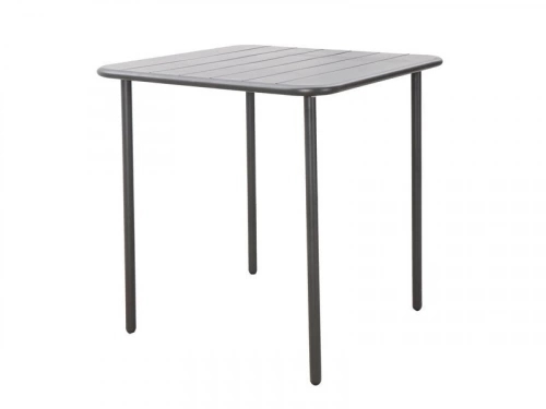 Table de jardin Café carré gris / argent 4 personnes